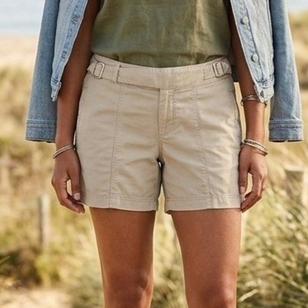 IBEX Hiking Twill Chino Shorts Women's 8 Organic Cotton Gorpcore Outdoor Active